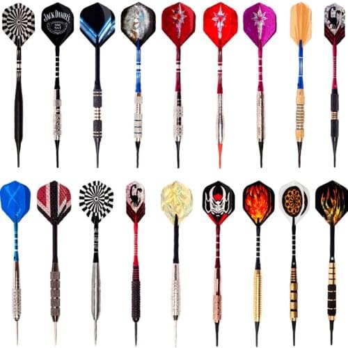 3pcs/Box 16g 18g 20g 22g 24g Aluminum Alloy Dart Shaft Darts Set Plating Copper Dart Barrel Plastic/Stainless Steel Needle