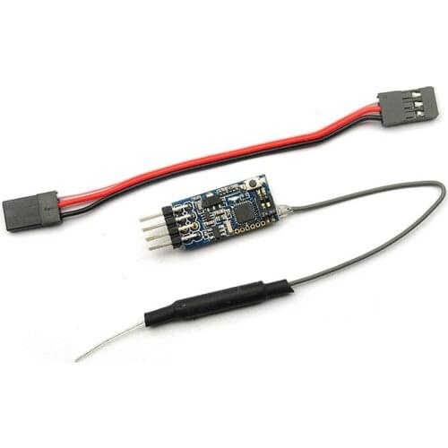 Mini FD802 8CH Two-way Pass Back 8 Channels Receiver with Amplifier for Frsky X9D QX90 QX80 Micro Racing Quadcopter