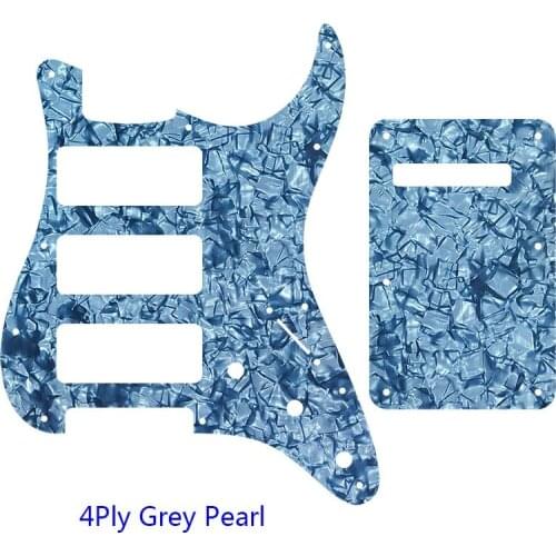 Guitar Accessories Pickguards And Screws For US Standard ST HHH Strat Guitarra With 3 P90 Humbucker Scratch Plate & Back Plate