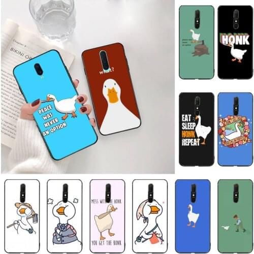Untitled Goose Game Duck Phone Case For Oppo A5 A9 2020 Reno2 z Renoace 3pro A73S A71 F11