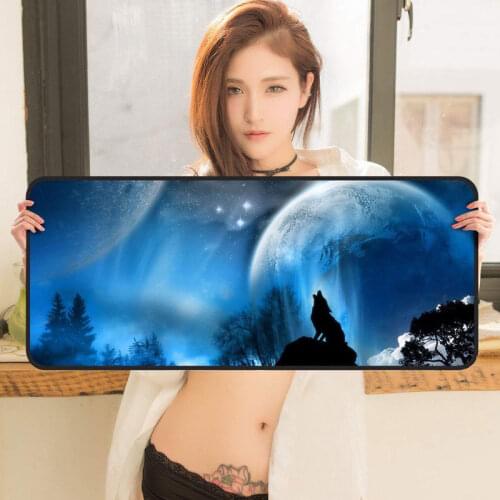 Large Gaming Mouse Pad 30*80CM Gaming Mousepad Anti-slip Natural Rubber Oversized Mat with Durable Stitched Locking Edges Ideal