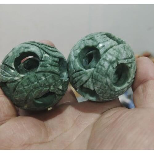 Healing Natural Passepartout of Linglong Quartz Gemstone Ball Sphere Collection Decor