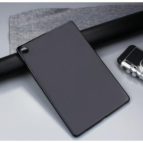 For Samsung Galaxy Tab A7 Lite 8.4 Inch T220/T225 Soft Silicone Tablet Cover Ultra-Thin Anti-Fall Shockproof Black TPU Case