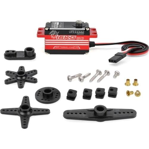 Durable SURPASS HOBBY 16KG Low Body Digital Servo RC Car Accesorries RC Car Servo 16KG Steering Gear