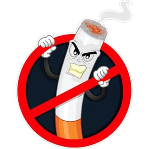 Interesting car smoke-free stickers, products, for windows, walls, doors, car decoration design, warning signs customized PVC