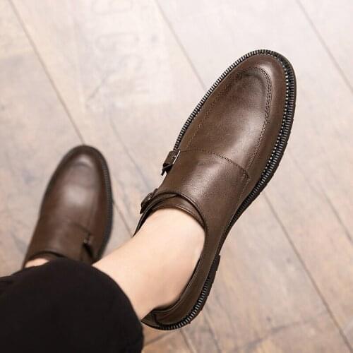 Fashion men shoes casual sneakers dress mens heel mens leather causal man Sneakers Mens formal shoes big size 47