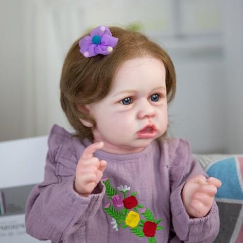 Hoomai 23" Reborn Baby Dolls Silicone Soft Body Fashion doll For Kids Christmas Gift Best Playmates