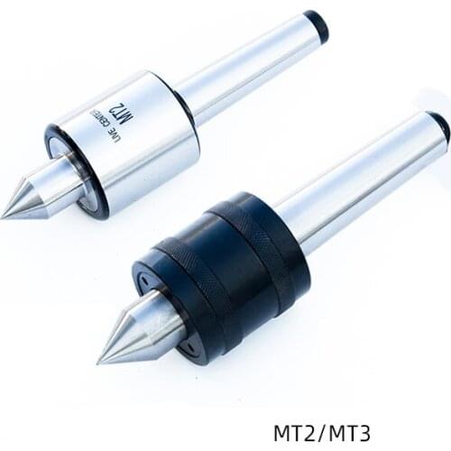 Small lathe movable center lathe rotary center Morse MT2 MT3