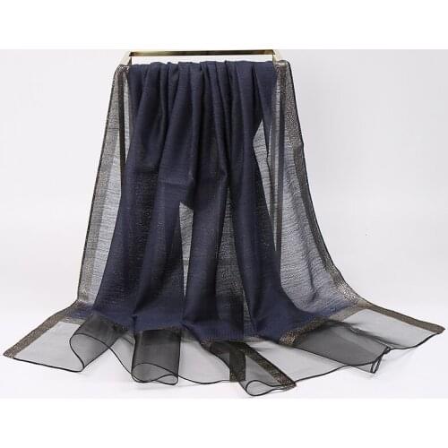 New solid color silk scarf Lightweight shawl women gift fashion Beach sunscreen scarves shimmer wrps 180X70cm