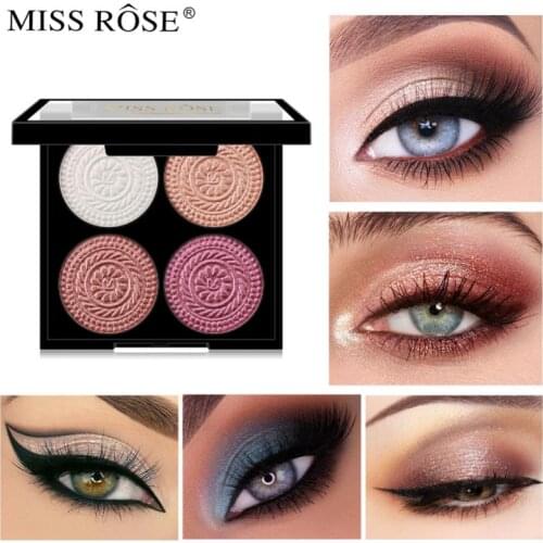 4 Color Eyeshadow Palette Shimmering Pearly Matte Eye Shadow Glamour Makeup Easy To Color Eye Make Up Cosmetics TSLM1