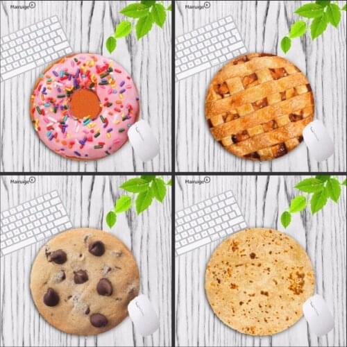 Mairuige Boy Gift Pad Dessert Cake Rubber Washing Pad Mouse Game Size 20X20CM 22X22CM Round Gaming keyboard Table Mouse Pad