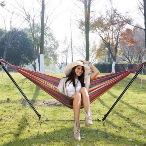 Outdoor Hammock Stand Multi-functional Practical Hammock Frame Yard Garden Camping Sleeping Swing Hanging Bed HWC