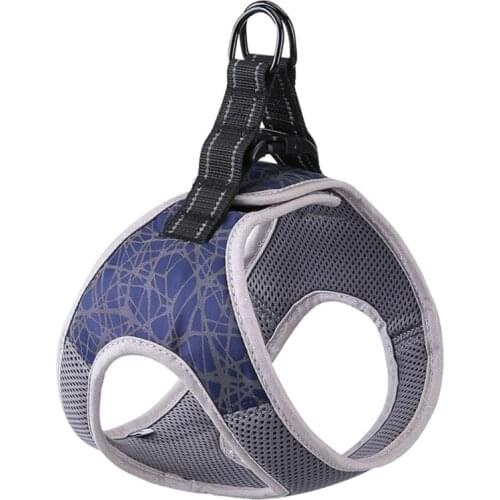 Reflective Nylon Large Pet Dog Harness All Weather Service Dog Ves Padded Adjustable Safety Vehicular Lead New Style