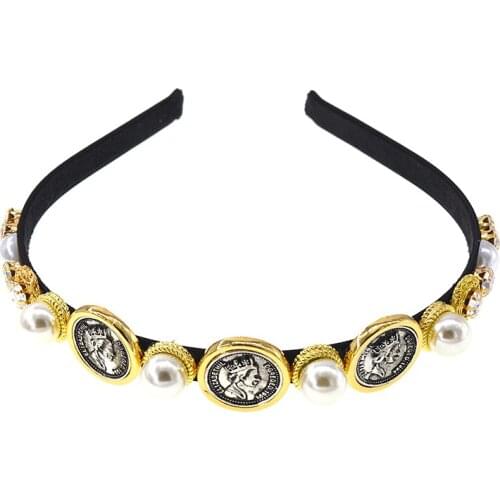 Baroque Retro Queen Colorful Luxury Red Crystals Rhinestones Royal Hair Bands Bridal Hair Accessories Women Tiaras and Crowns