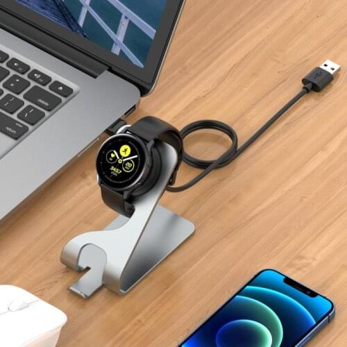 USB Charging Cable For Samsung Galaxy Watch 3/active2/active Smart Watch Charger Metal Charger Magnetic Charger Cradle