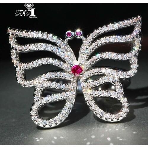 YaYI Jewelry Fashion Princess Cut 5.6 CT White Zircon Silver Color Engagement Rings wedding Rings Party Rings 673