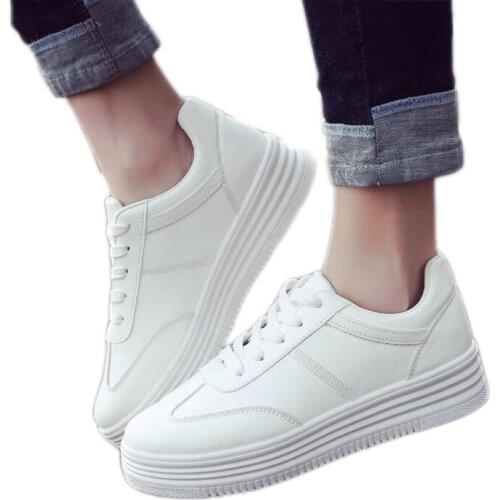 XEK Women Casual Shoes Platform Shoes Fashion Spring Autumn Winter shoes Women Sneakers flats Breathable White shoes ST58 ST230
