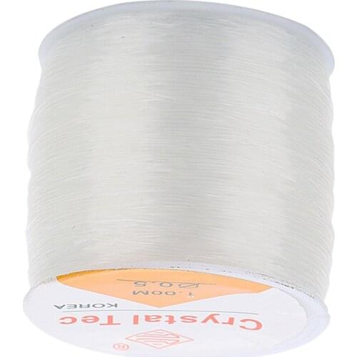 1 Roll Clear Elastic Thread Jewelry Making Cords Findings 1.2mm 55m