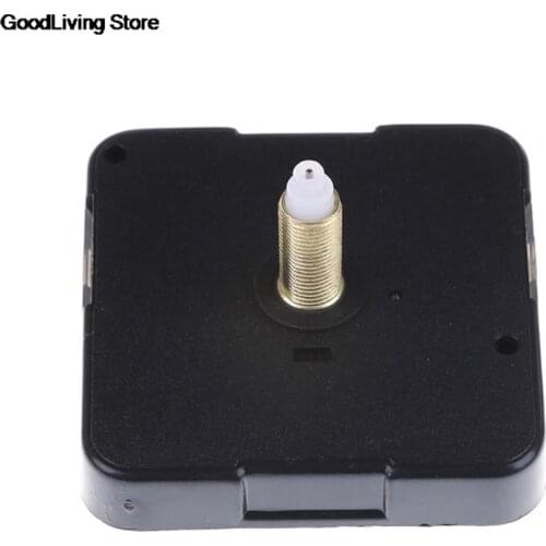 1PCS Black 15mm Long Thread Quiet Mute Quartz Clock Movement Mechanism DIY Repair Tool Part