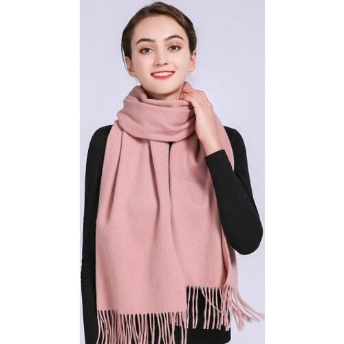 100% Wool Scarf Women 2019 New Brand Shawls and Wraps for Ladies Stay Warm Pashmina Scarf Soft Pure Wool Scarves Winter