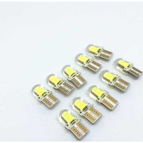 100Pcs T10 Led Super Bright Turn Side Lamp 194 W5W LED 168 COB Silica Car Super Bright Turn Side License Plate Light 12V