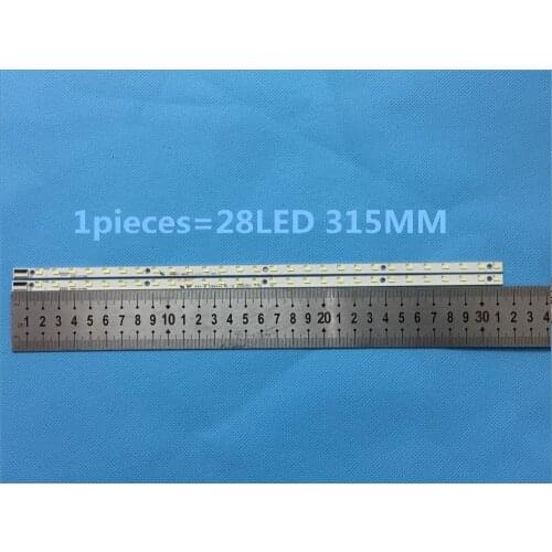 2 Pieces/lot L50E5000A V500H1-LS5-TLEM4 V500H1-LS5-TREM4 V500H1-LS5-TLEM4 LED lamp strip V500HJ1-LE1 LS5 28LED 315MM ,used part