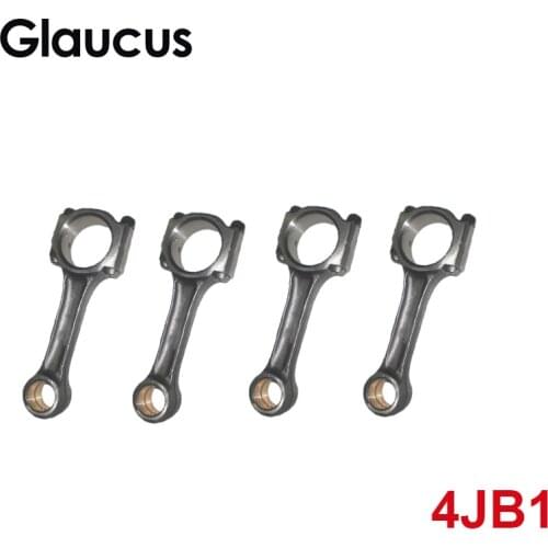 4pcs 4JB1 4JB1T Engine connecting rod con rod for ISUZU PickUp ELF 250 NKR NHR Truck 8-94329-692-0 8943296920 8 94329 692 0