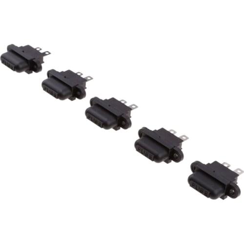 5 Pieces DC32V 30Amp Car Boat Truck Blade Standard Fuse Holder Set With Cover