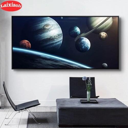 5D DIY Diamond Embroidery Science fiction art, space planet Picture Of Diamond Painting Cross Stitch Mosaic New Arrival Wall Art