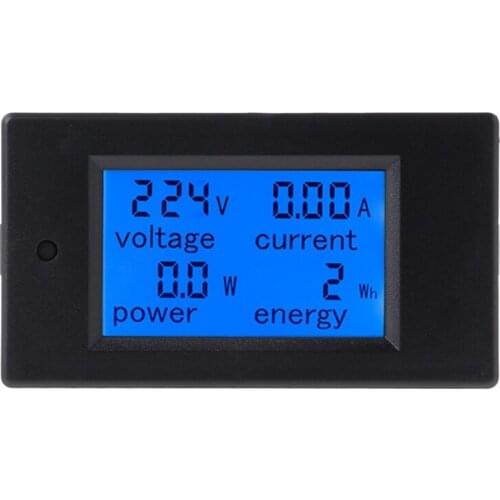 AC 80-260V 100A Voltage Current Watt Power Energy Meter PZEM-061 with Split CT 203C