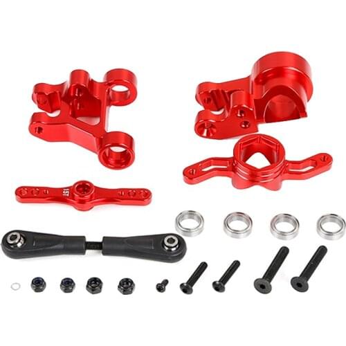 Aluminum Push-Pull Steering Wiper Arm Double Cog 15T 17T Kit for 1/5 Scale LOSI 5IVE-T Rovan LT and SLT