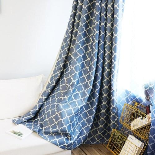 American Pastoral Printing Environmental protection Curtains for Living Room Luxury BedRoom Study Blackout Curtains Custom