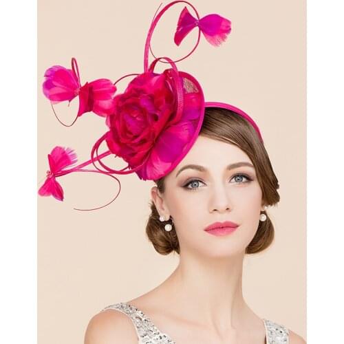British Banquet Top Hat European and American Fashion Jockey Club Hat Accessories for Women Hair Accessories