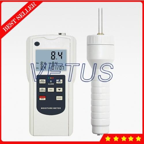 AM-128CIG Pin Type Digital Cigarette Moisture Meter With color coded LED indication Moisture Content Test Equipment ForCigarette