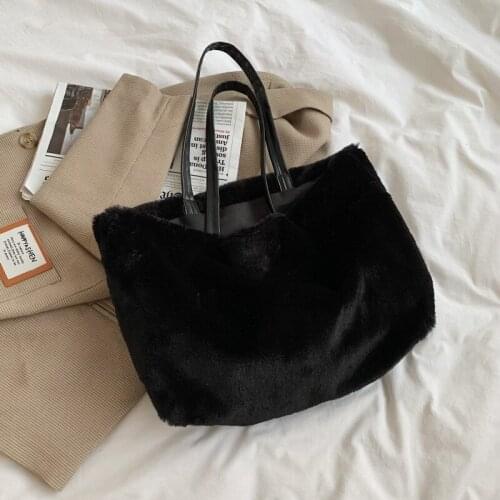 DKQWAIT Women's Fur Bags