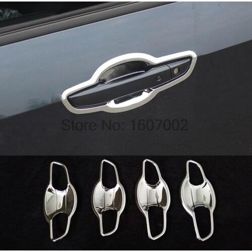 For Honda For Civic 2016 2017 ABS Chrome Side Door Handle Bowl Cup Cover Trim Protectors Accessories