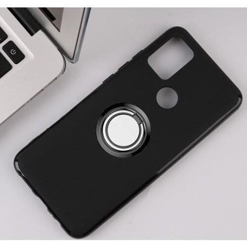 For UMIDIGI Power 3 Back Ring Holder Bracket Phone Case Cover Phone TPU Soft Silicone Cases for UMIDIGI Power 3 6.53"