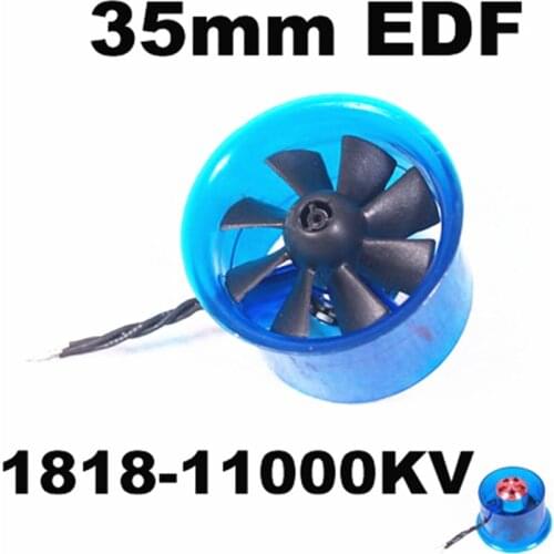 EDF HL3508 1818-11000KV Brushless Motor 35mm 8-blade EDF Ducted Fan Power System For RC Aircraft Airplane RC Model