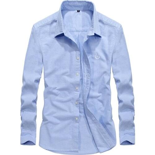 European and American Best Selling Autumn New High Quality Cotton Large Size Shirt Fashion Trend Outdoor Casual Mens Top