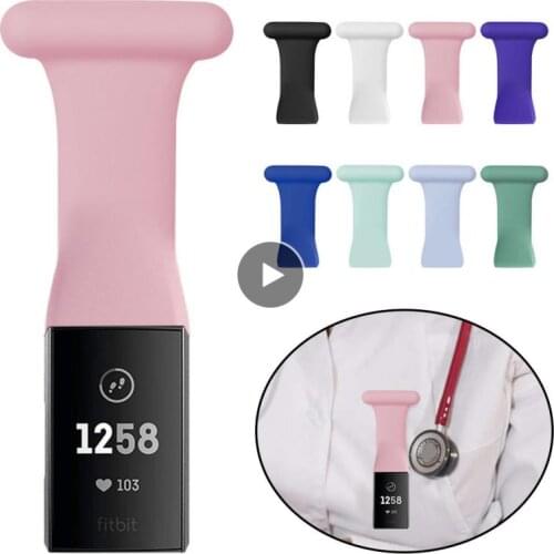 Fob For Fitbit Charge 3 4 Band Silicone Smart Watch Strap For Nurse Doctor Paramedics Replacement Pin Sports Bracelet Band New