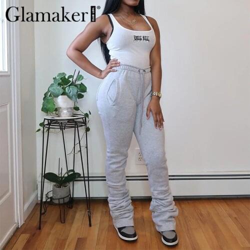 Женские спортивные брюки Glamaker China At AliExpress