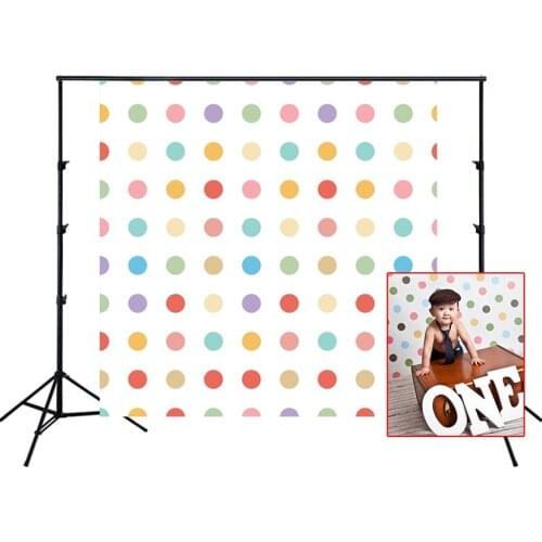 HUAYI Photography Backdrop Newborns Child Baby Birthday Photobooth Background Polka Dots Photo Backdrop Props XT-2929