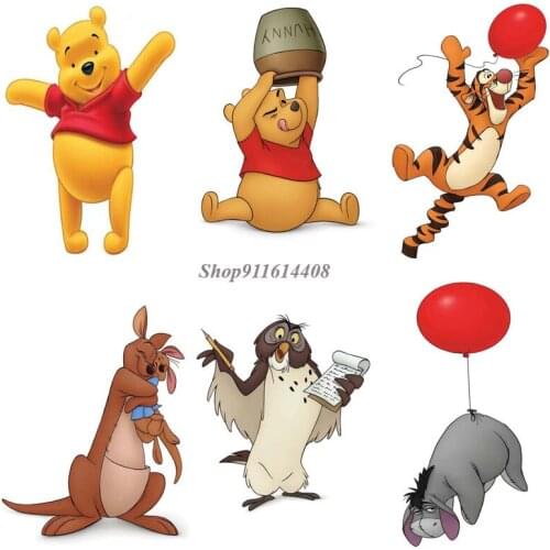 Disney Anime Pooh Bear Piglet Tigger Eeyore Canvas Painting Poster and Prints Wall Art Picture for Childrens Bedroom Home Decor