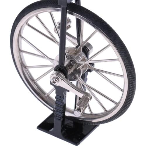 Diecast Unicycle Bike Model 1:10 Scale Bicycle Children Adults Cycling Collection