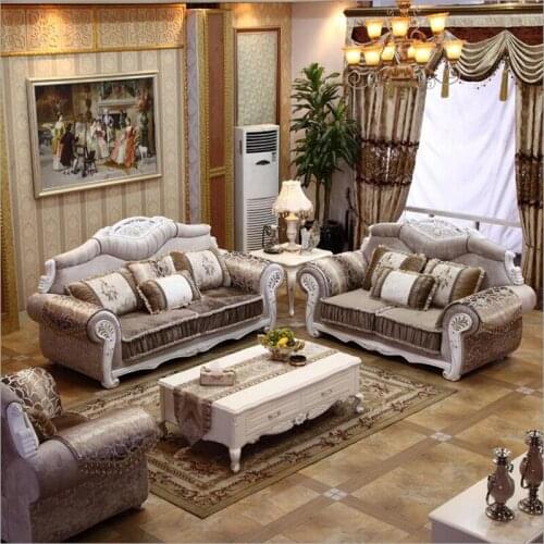 Living room furniture modern fabric sofa European sectional sofa set 1070