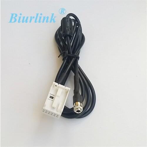 Biurlink RD4 Aux Adapter Media Cable 12-Pin Port For Peugeot C2 C4 307 308 For Citroen