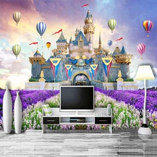 Milofi Custom 3D Wallpaper Mural Castle Fairyland Childrens Room Living Room 3D Background Wall Decoration Painting Wallpaper