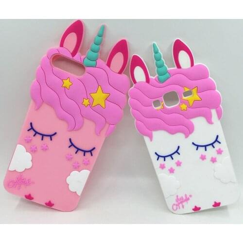 3D Unicorn Cute Cartoon Phone Case For Samsung Galaxy J3 J5 J7 Pro 2017 Soft Silicone Cover For Samsung J3 J5 J7 2016 J710 J510