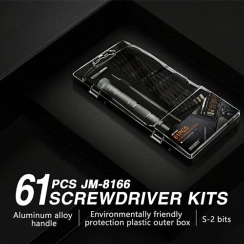 JAKEMY JM-8166 61 in 1 Multifunctional Screwdriver Set Precision Hand Tools Kit for Mobile Phone computer eyeglass DIY Repa