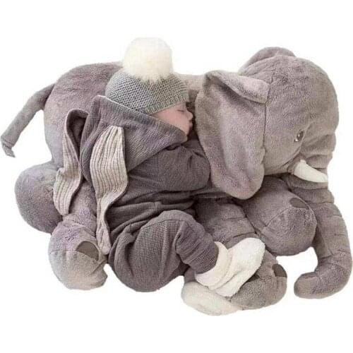 Plush Elephant Pillow Baby Sleep Animal Stuffed Pillow Toys Kawaii Elephant Plush Toys Infant Soft Dolls Drop Shipping Vip Link
